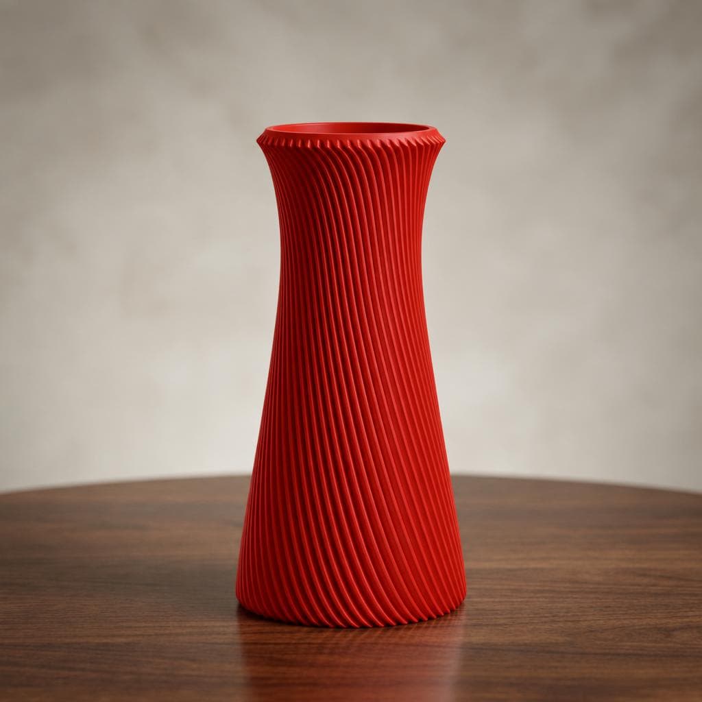 Modern Spiral Hourglass Flower Vase