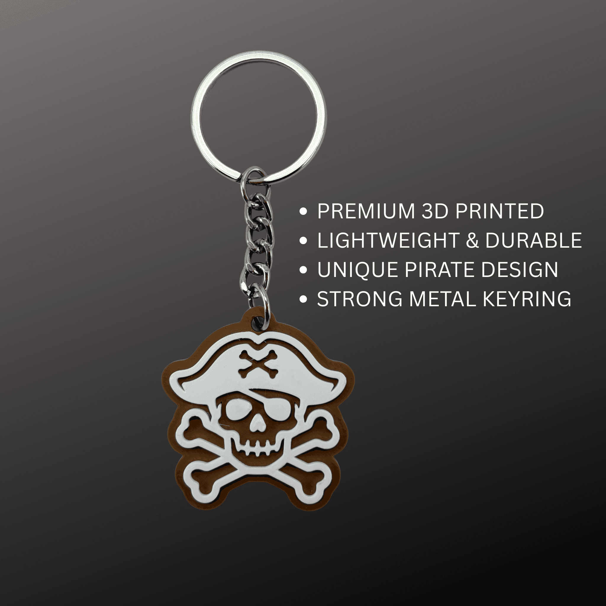 Pirate Skull Keychain Set - view 3